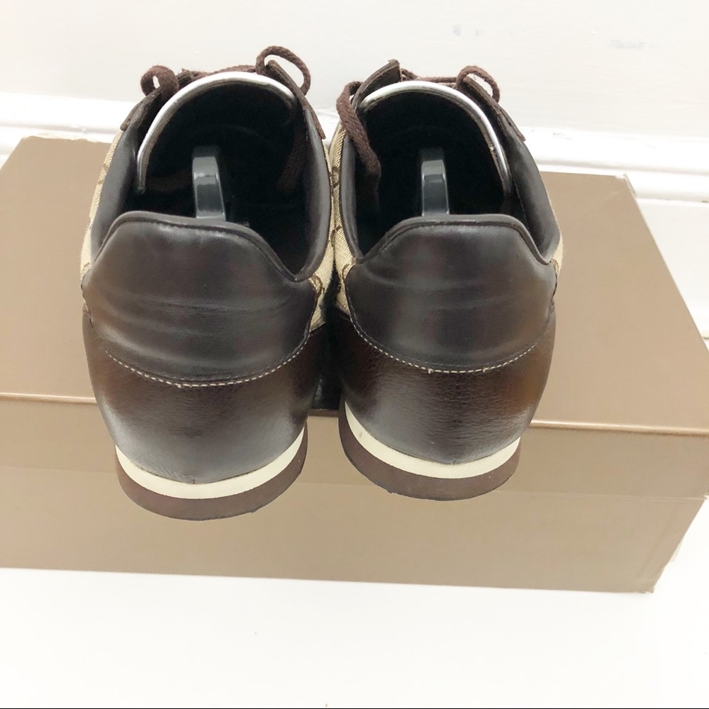 Mens Gucci Classic Sneakers GG Pattern Size 9 - Picture 7 of 8